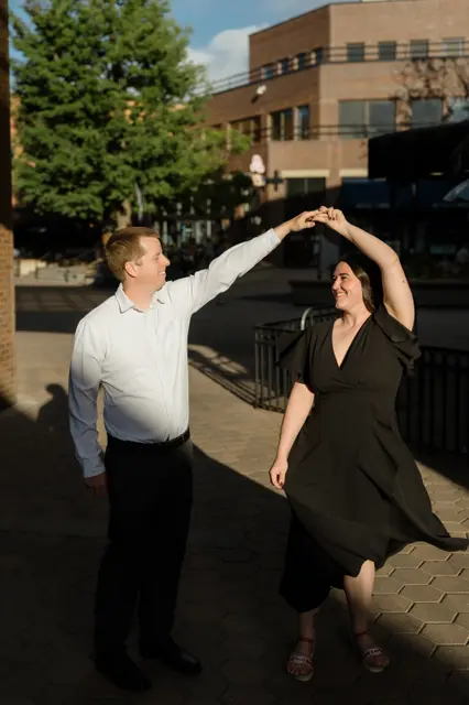 A slow dance at dusk