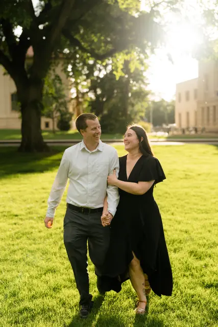 Wandering off into the evening together